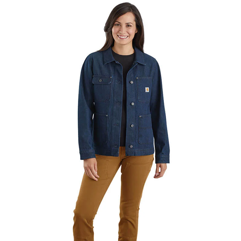 105449 - Carhartt Women's Relaxed Fit Denim Chore Coat