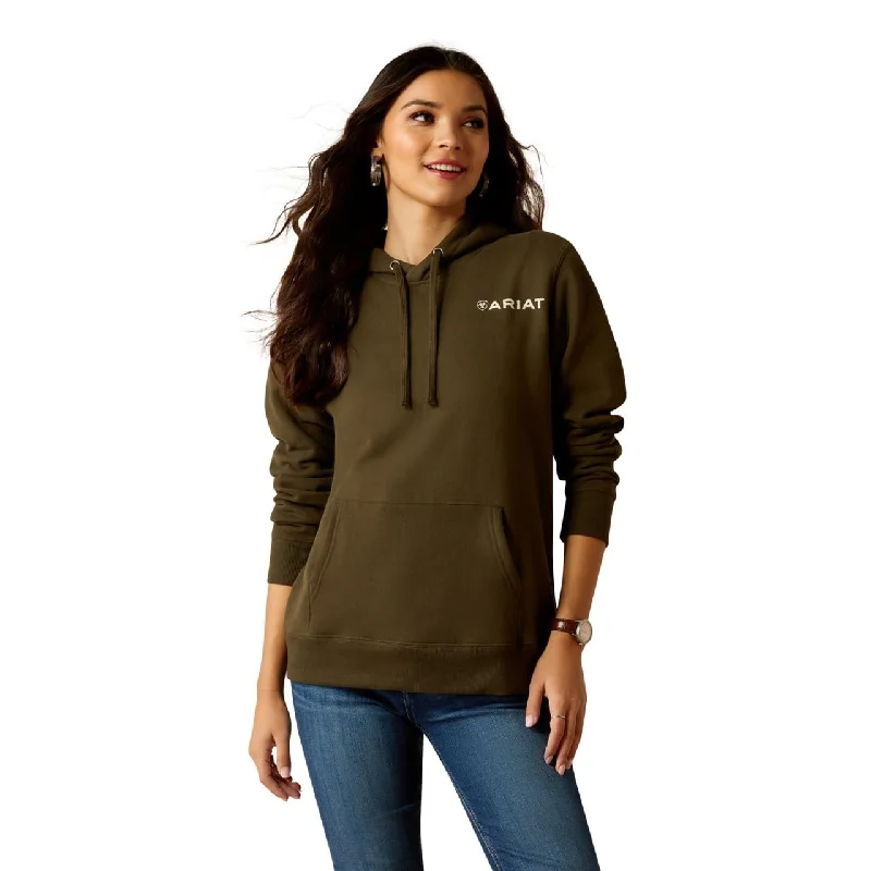 Ariat Women's Stamp Hoodie, Relic Green