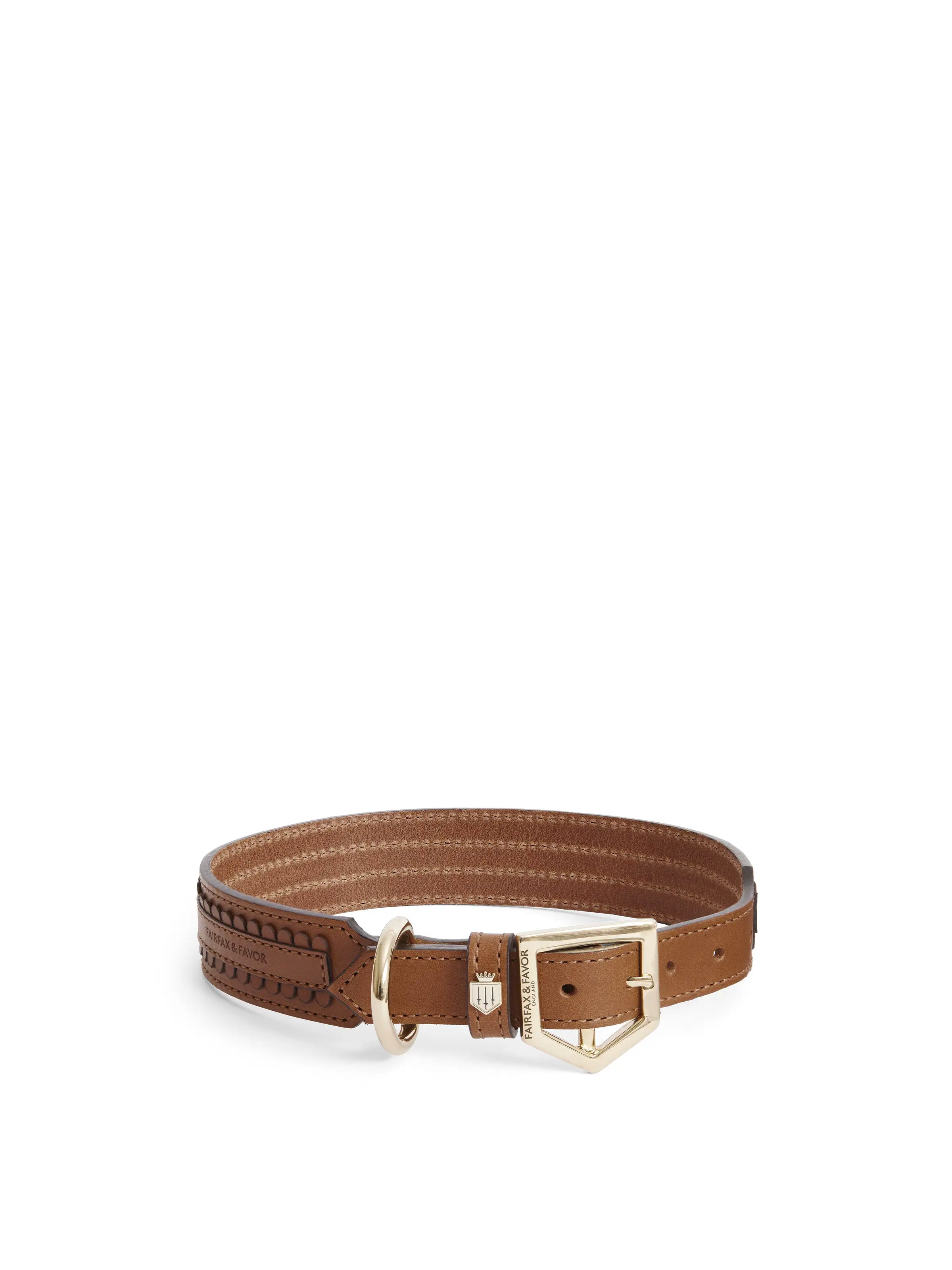 Bakewell Dog Collar - Tan Leather