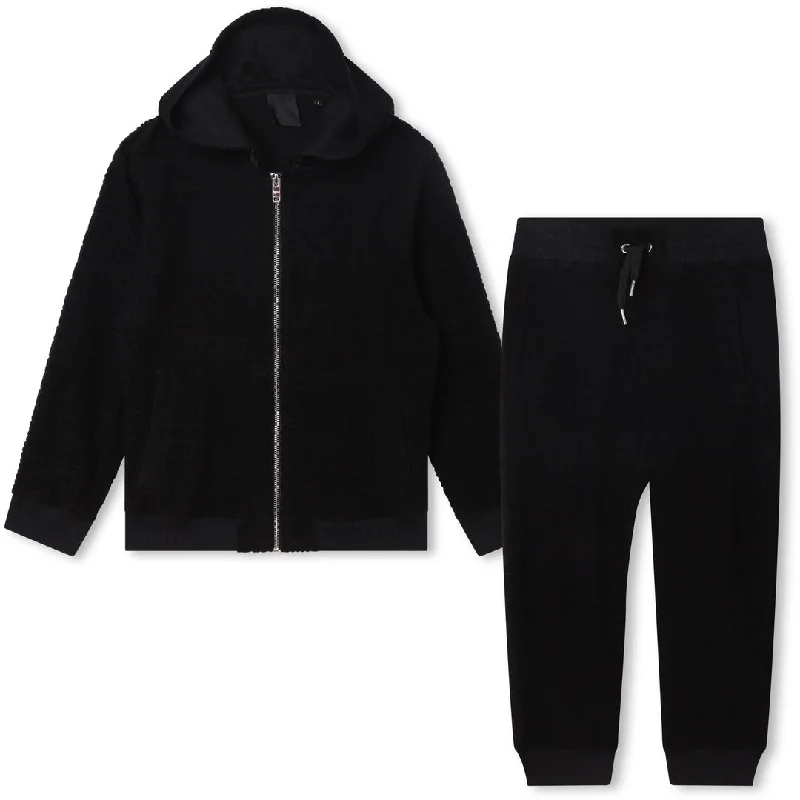 Black Cardigan & Trousers Set