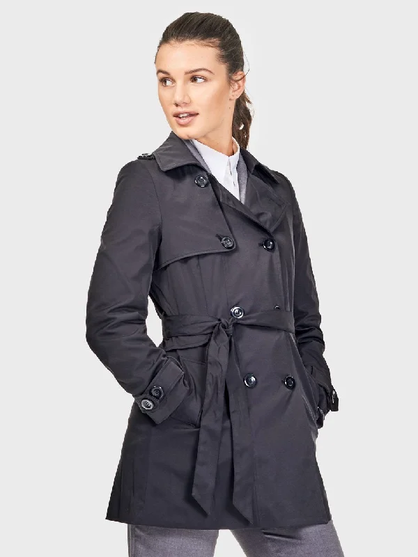 Ladies' Mia Trench Coat - Black