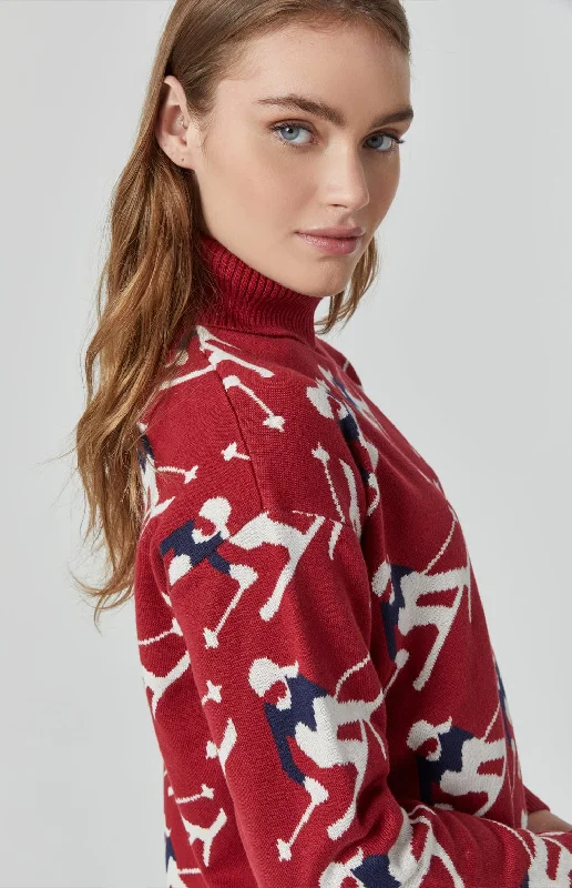 Desi Sweater | Deep Red