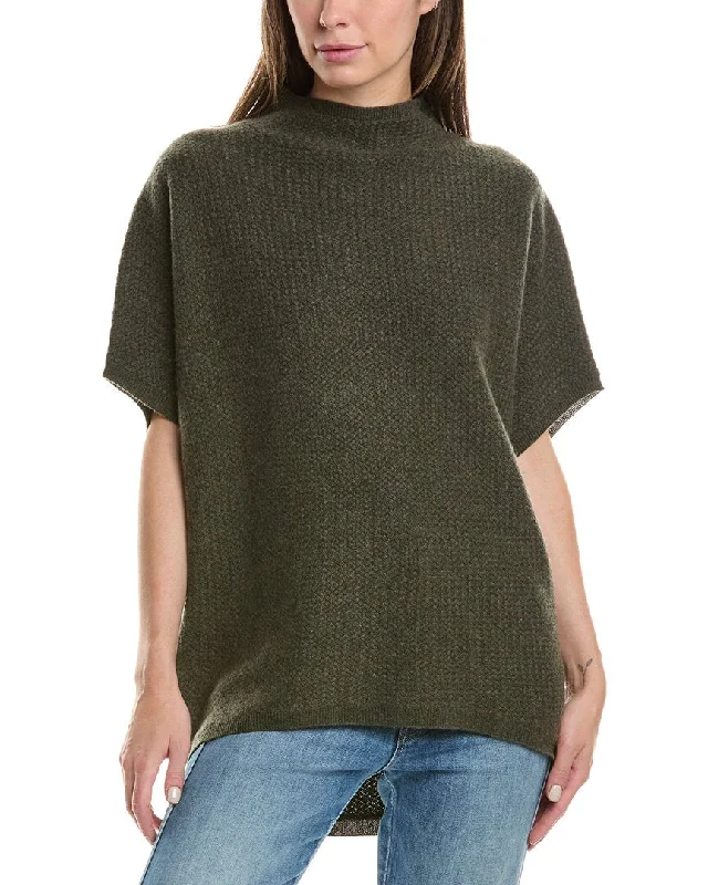 Forte Cashmere Textured Funnel Cashmere Popover