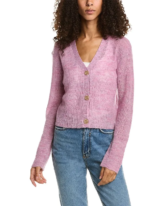 Monrow Wool & Mohair-Blend Cardigan