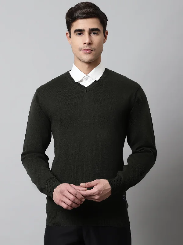 Mens Olive Sweater