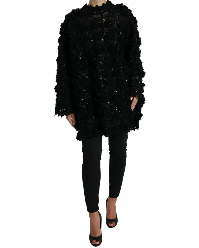 Dolce & Gabbana  Sequined Lace Sweater