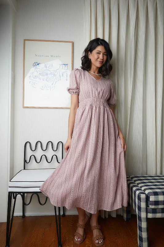 Clara Mauve Maxi Dress FINAL SALE