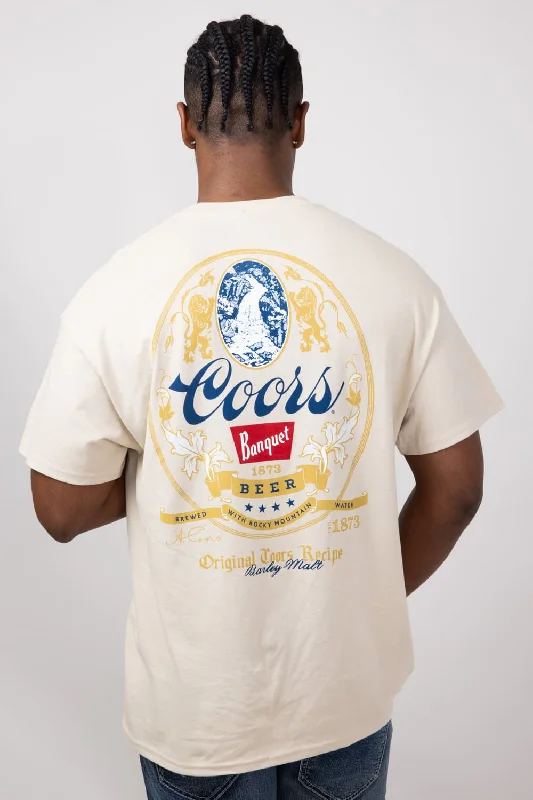 Coors Banquet Heritage T-Shirt for Men in Sand | 14870-867A-SAND