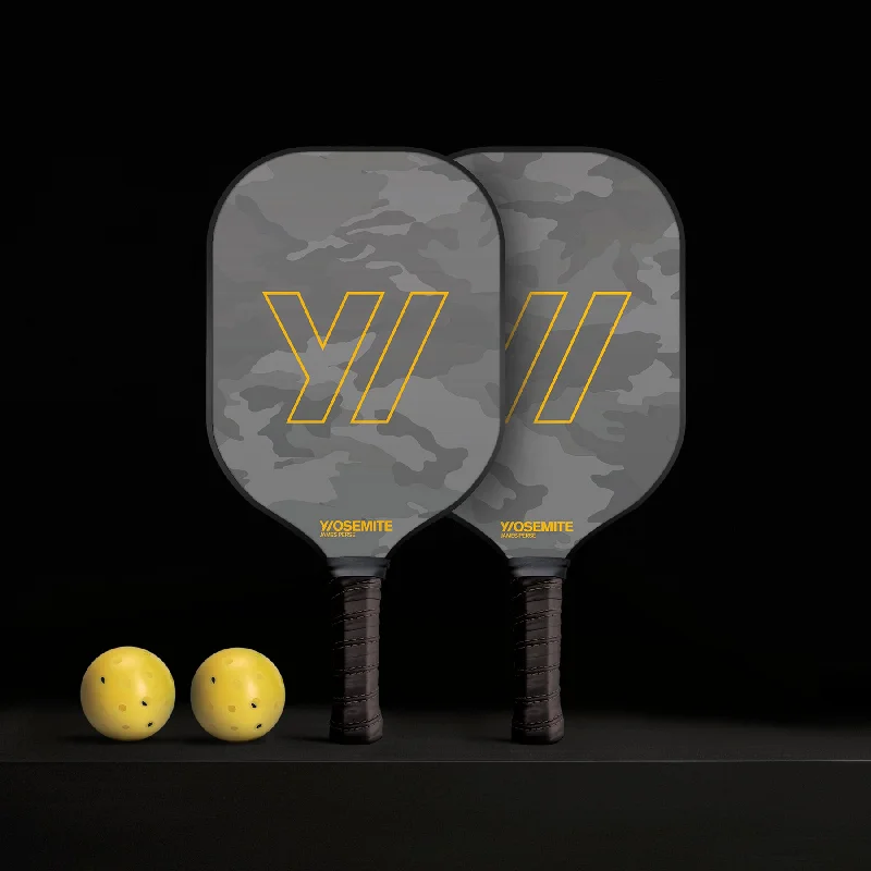 Pickleball Paddle Set with Mesh Bag - Grey Camo