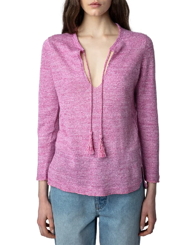 Zadig & Voltaire Amber Linen & Silk-Blend Sweater