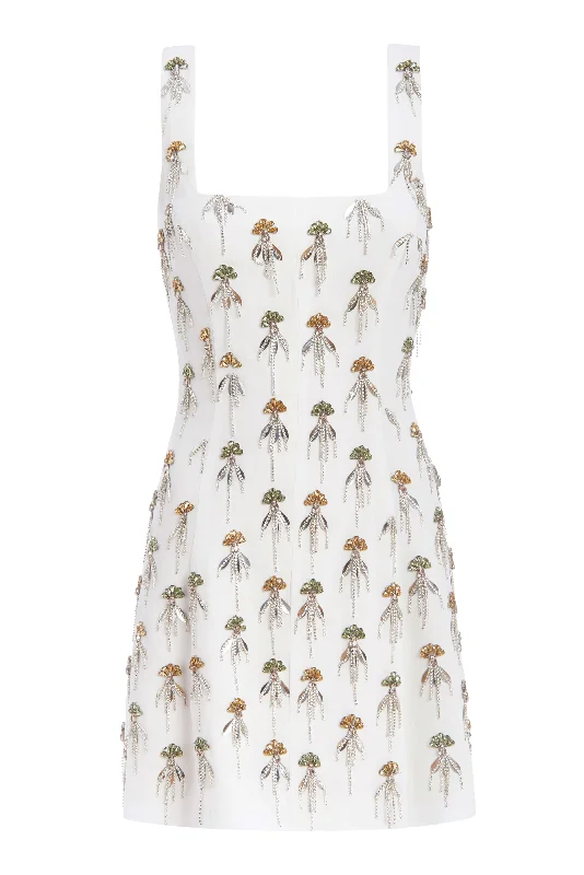 Venetia Hand-Beaded Mini Dress