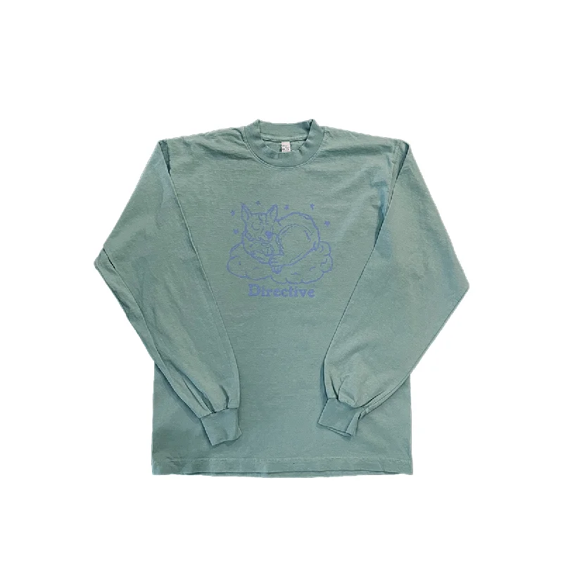 Directive Do Not Disturb Long Sleeve T-Shirt - Atlantic Green