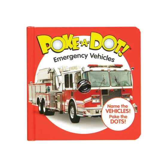 Emergency Vehicles Poke-A-Dot Book