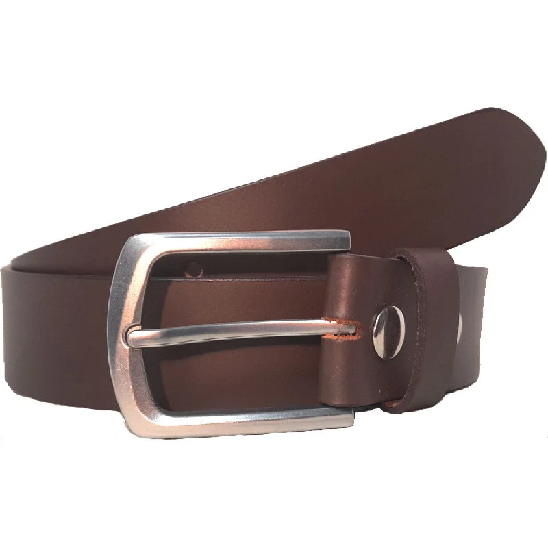 Men's Genuine Leather Plain Belt