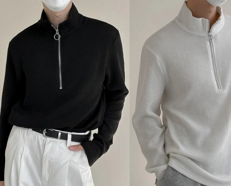 Half Zip Bottoming Shirt