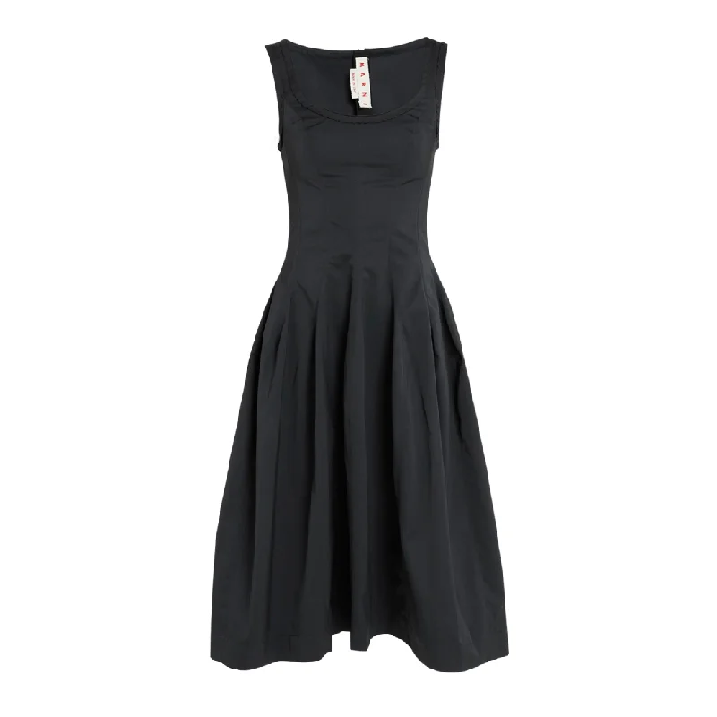 Taffeta Midi Dress