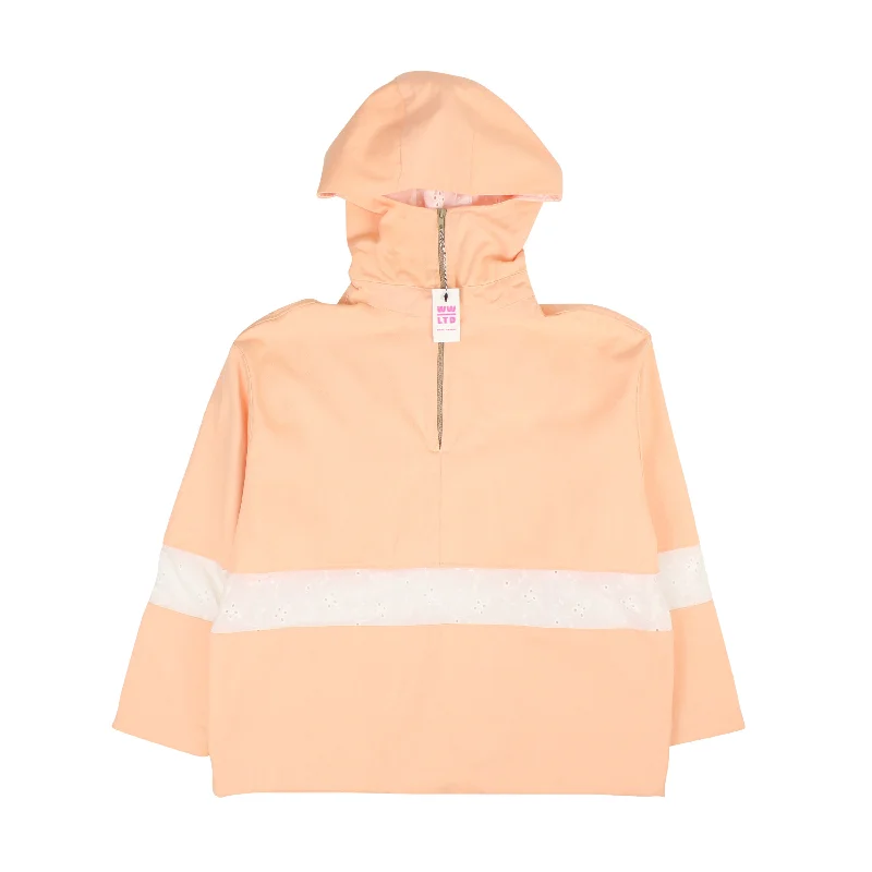 WORLD WIDE LTD PEACH WHITE PEACH PULLOVER