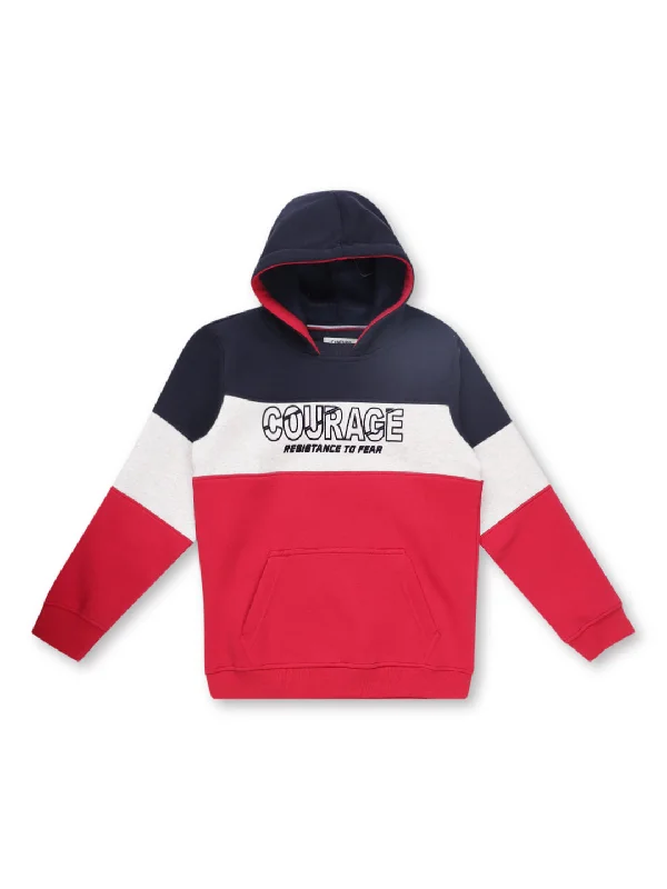 Boys Casual Navy Blue Full Sleeve Pullover Sweatshirt