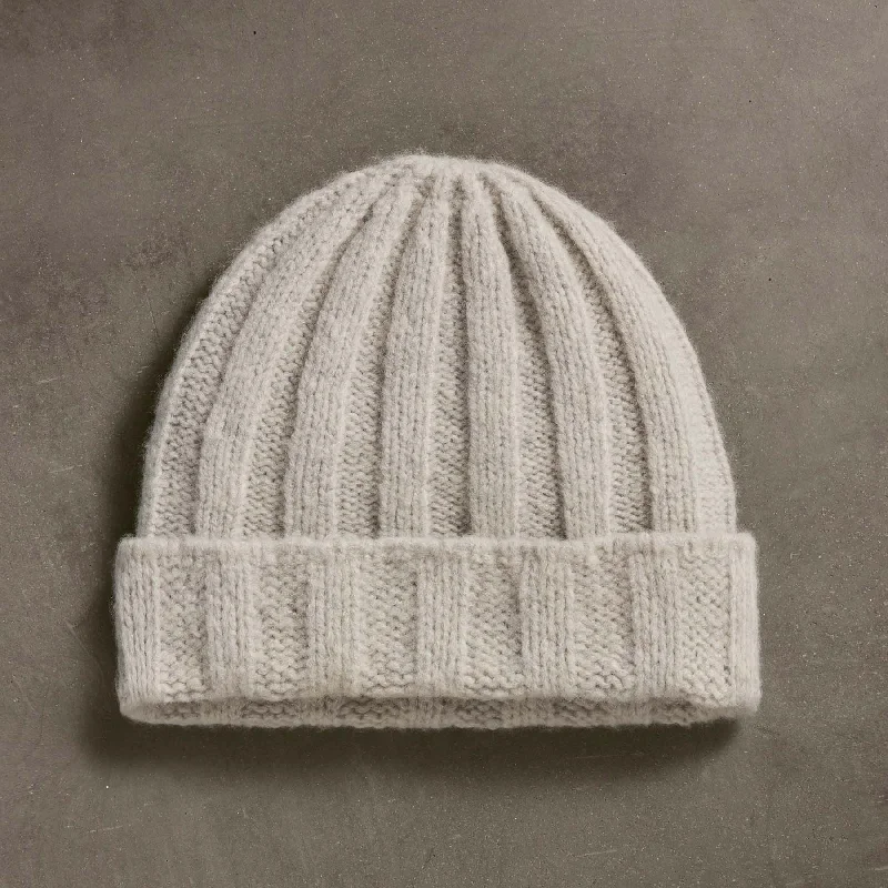 Textured Cashmere Beanie - Mist