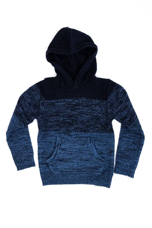 Youth Hooded Sweater for Boys in Blue | BXW39135-BLUE