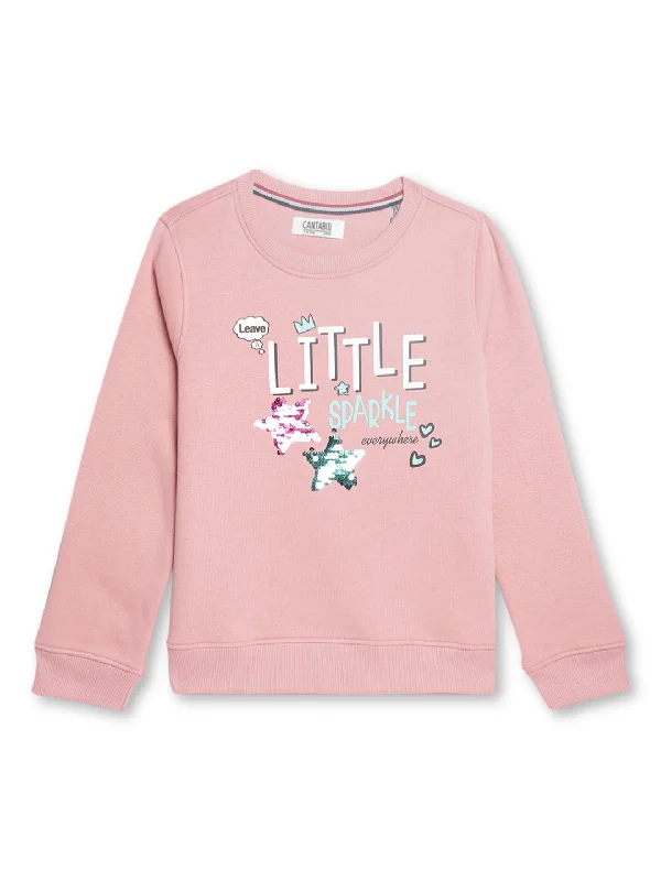 Girls Coral Sweatshirt