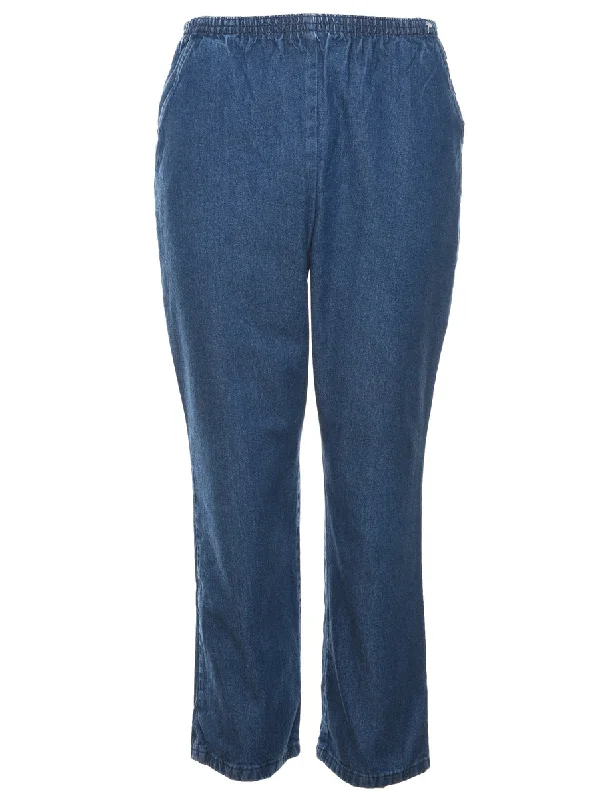 Dark Wash Denim Trousers - W26 L28