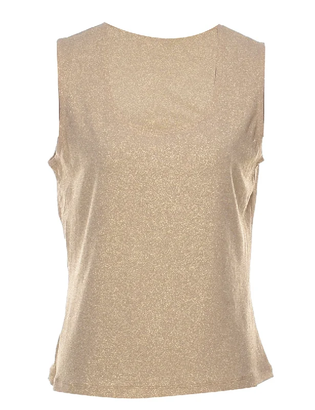 Metallic Evening Top - M