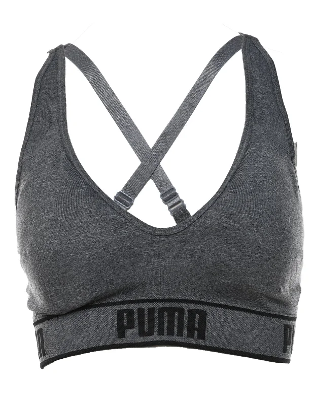 Puma Grey Sports Bra - M