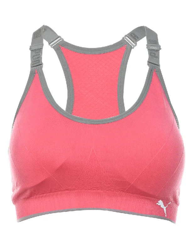 Puma Pink Sports Bra - L