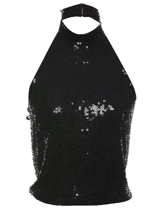 Sequined Evening Top - M