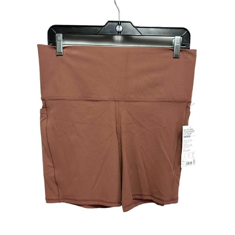 Athletic Shorts By Athleta In Brown, Size: 1x