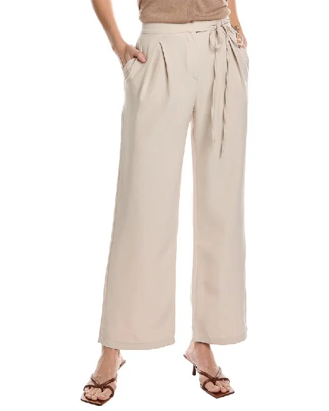 Madison Miles Pleated Straight Pant