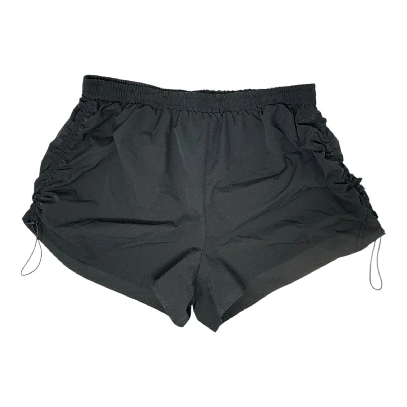 Scrunch Side Athletic Shorts By Shein In Black, Size: 4x