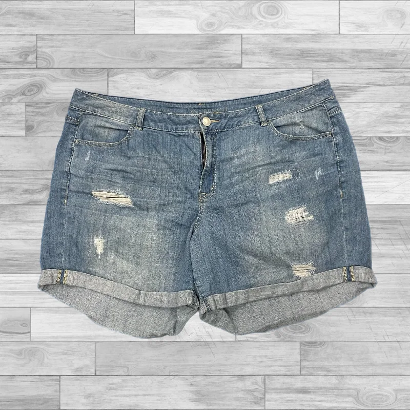 Shorts By Lane Bryant In Blue Denim, Size: 22