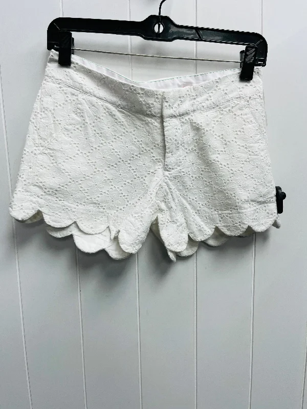 Shorts Designer By Lilly Pulitzer In White, Size: Xxs