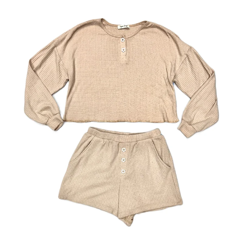 Shorts Set By Dippin Daisys In Tan, Size: S